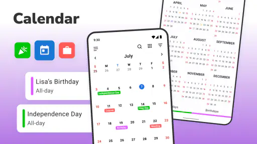 Calendar 2025: Simple Calendar screenshot