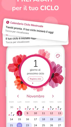 Calendario Ciclo Mestruale screenshot