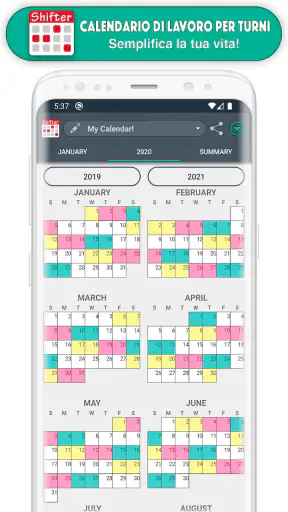Calendario di Lavoro per turni screenshot