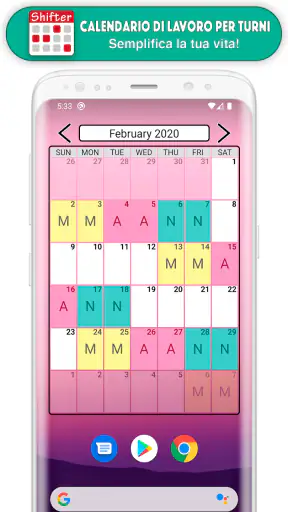 Calendario di Lavoro per turni screenshot