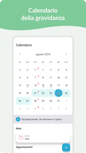 Calendario Gravidanza screenshot
