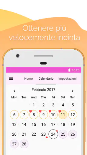 Calendario Mestruale Lilly screenshot
