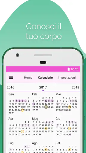 Calendario Mestruale Lilly screenshot