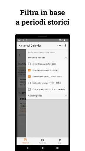 Calendario Storico screenshot