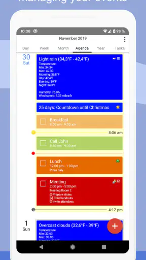 CalenGoo Calendario e attività screenshot