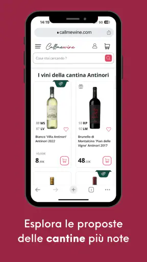 Callmewine screenshot