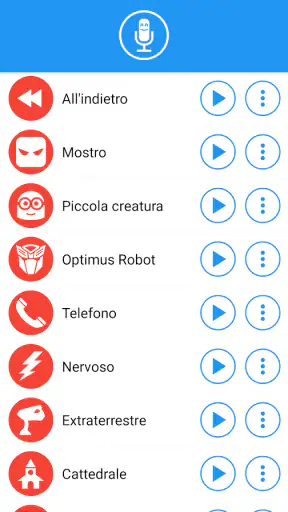 Cambiare la voce con effetti screenshot