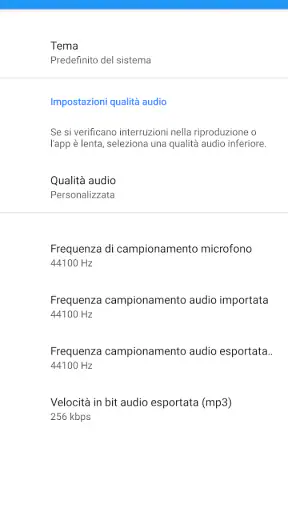 Cambiare la voce con effetti screenshot