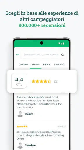 Campercontact - Aree di sosta screenshot