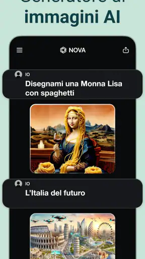 Сhatbot IA in italiano - Nova screenshot