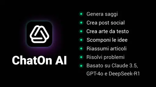 ChatOn - Chat IA in italiano screenshot