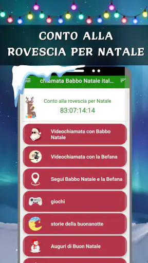 chiamata babbo natale italiano screenshot
