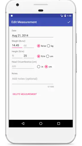 Child Growth Tracker screenshot