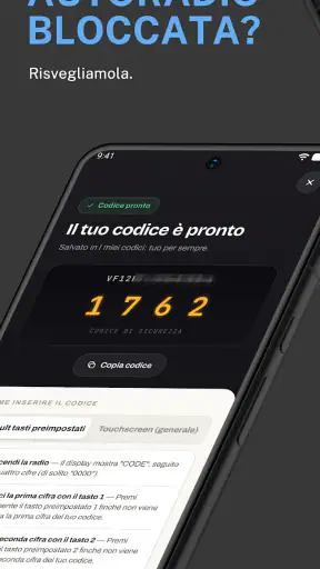 Codice Radio Dacia screenshot