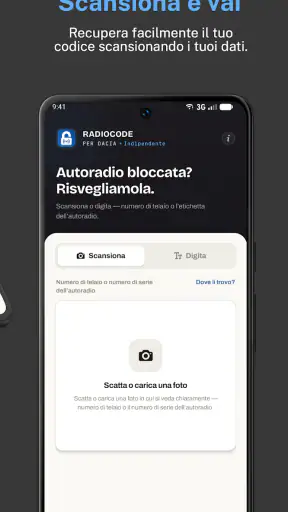 Codice Radio Dacia screenshot