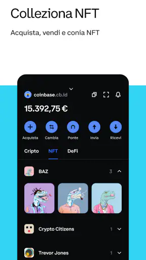 Coinbase Wallet: NFT e cripto screenshot
