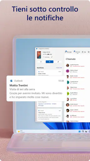 Collegamento a Windows screenshot