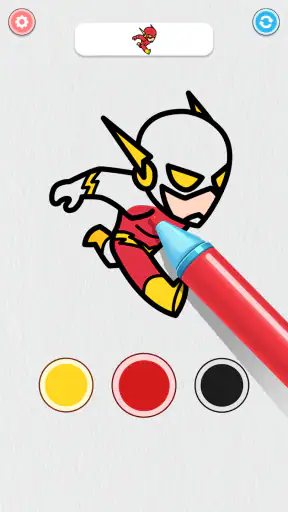 Coloring Paint: ASMR Superhero screenshot