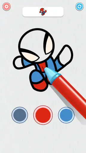 Coloring Paint: ASMR Superhero screenshot