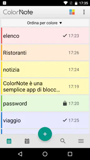ColorNote Blocco note Notepad screenshot