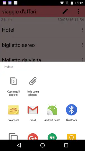 ColorNote Blocco note Notepad screenshot