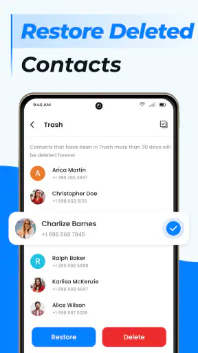 Contacts screenshot