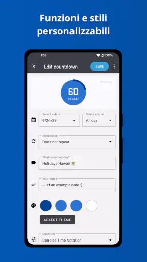 Conto alla Rovescia con Widget screenshot