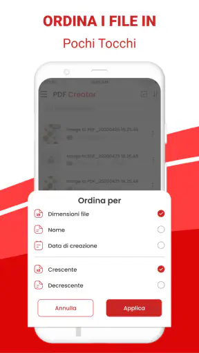 Converti immagine in PDF screenshot