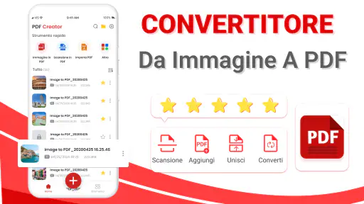 Converti immagine in PDF screenshot