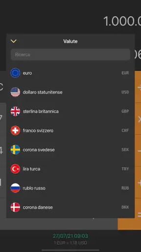 Convertitore di valuta screenshot
