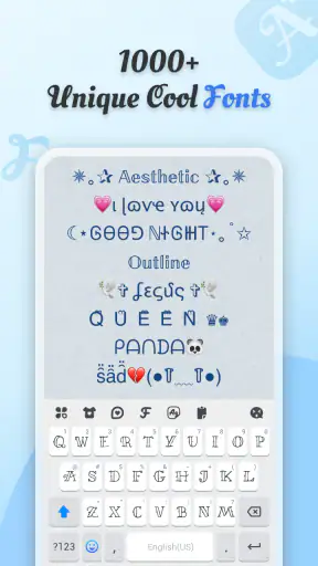 Cool Fonts - Keyboard & Themes screenshot