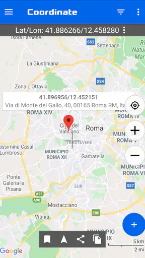 Coordinate GPS Mappa screenshot