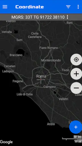 Coordinate GPS Mappa screenshot