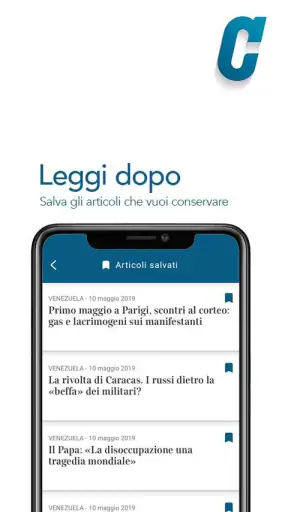 Corriere della Sera screenshot