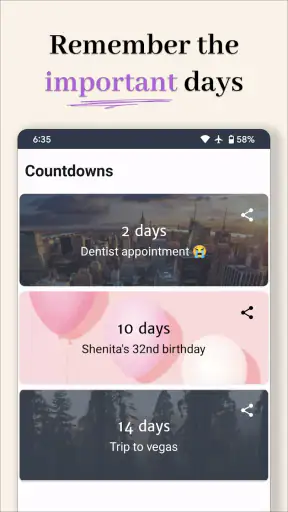 Countdown - Days Until screenshot
