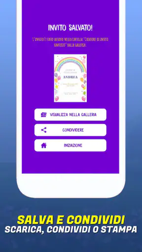 Crea biglietti d'invito screenshot