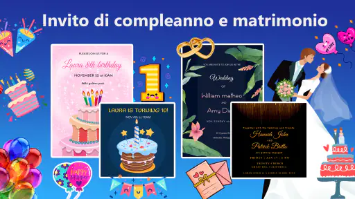 Crea Inviti Compleanno, festa screenshot