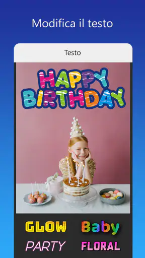 Crea Inviti Compleanno, festa screenshot