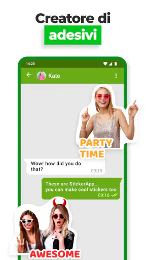 Crea sticker personalizzati screenshot