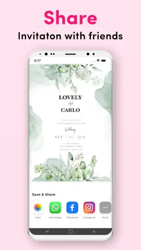 Creare biglietti di Inviti screenshot