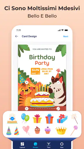 Creatore Inviti e Design Carte screenshot