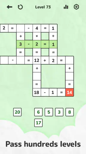 Cross Math－Number Puzzle Game screenshot