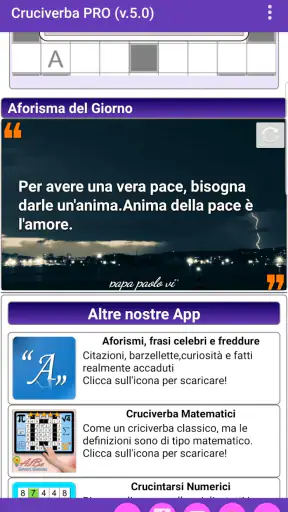 Cruciverba Italiani App PRO screenshot