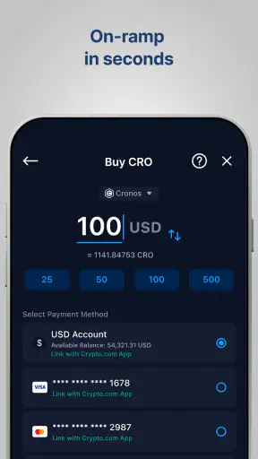 Crypto.com: Onchain Wallet screenshot
