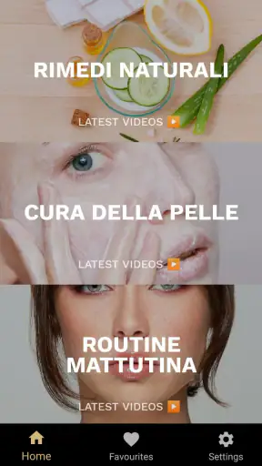 cura della pelle e del viso screenshot