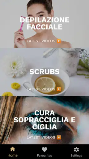 cura della pelle e del viso screenshot