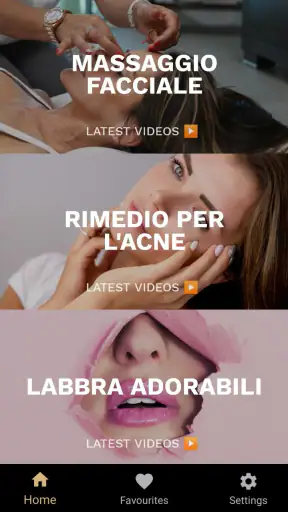 cura della pelle e del viso screenshot