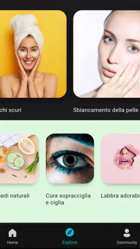 cura della pelle e del viso screenshot