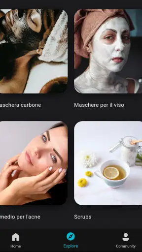 cura della pelle e del viso screenshot