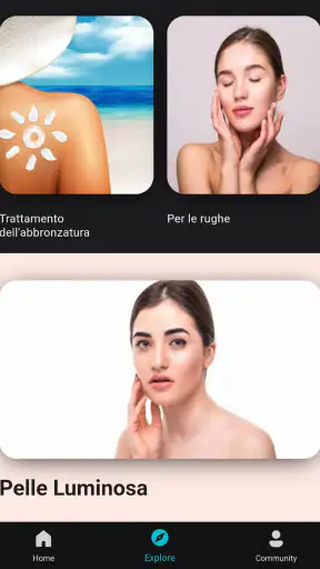 cura della pelle e del viso screenshot